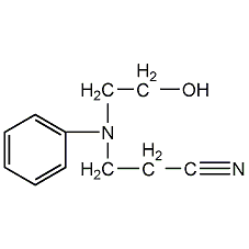 N-(2-氰乙基)-N-(2-羥乙基)胺結構式